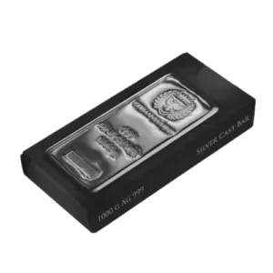Sztabka srebra Germania Mint Cast Bar 1000 gramów