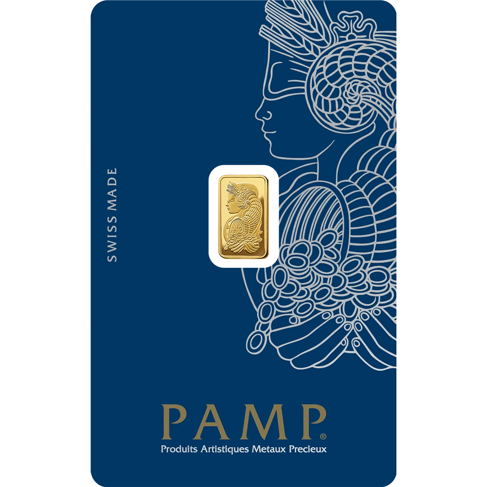 Sztabka złota Fortuna PAMP 1 gram