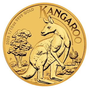 Złota moneta Australijski Kangur 1/10 uncji złota