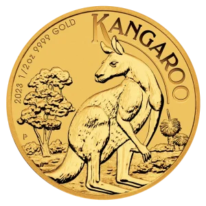 Złota moneta Australijski Kangur 1/2 uncji złota