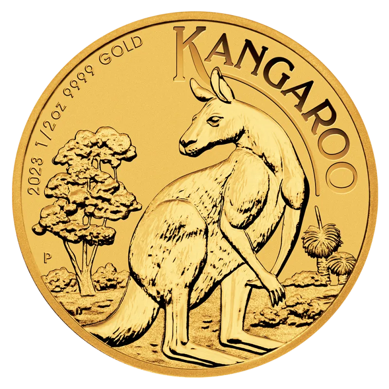 Złota moneta Australijski Kangur 1/2 uncji złota