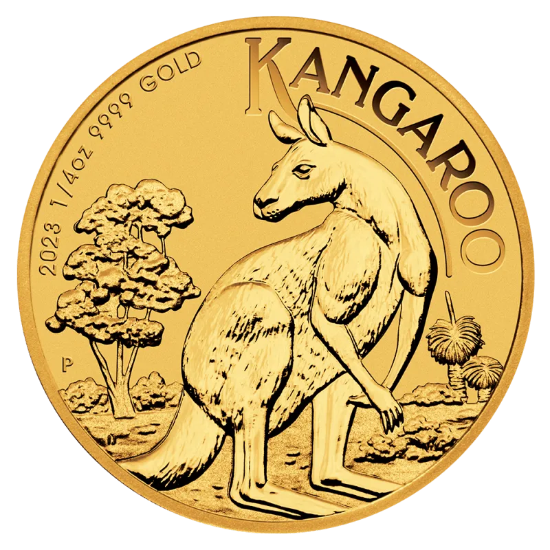 Złota moneta Australijski Kangur 1/4 uncji złota