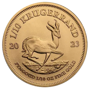 Złota moneta Krugerrand 1/10 uncji złota