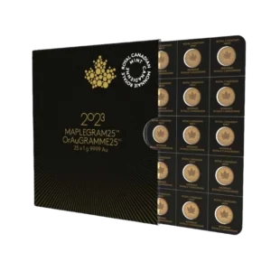 Złota Moneta Liść Klonowy Maplegram 25x1 gram