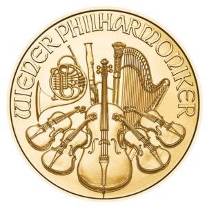 Złota moneta Wiedeński Filharmonik