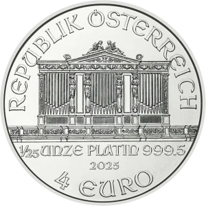 Platynowa moneta Wiedeński Filharmonik - 1/25 uncji platyny