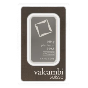 Sztabka platyny 100 g LBMA