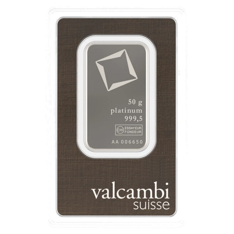Sztabka platyny LBMA 50 g