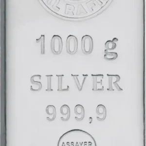 1kg Srebrna Sztabka Nadir Metal Rafineri