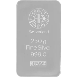 Srebrna sztabka 250 gramów LBMA