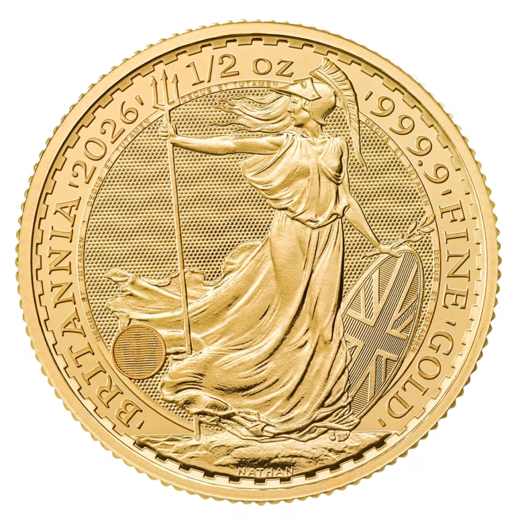 Złota moneta Britannia – 1/2 uncji złota