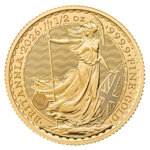 Złota moneta Britannia – 1/2 uncji złota