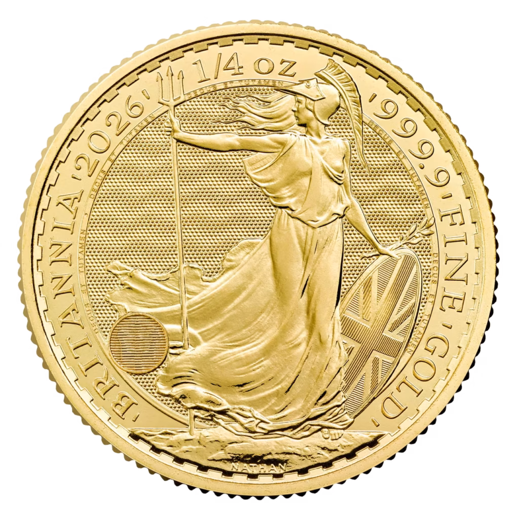 Złota moneta Britannia – 1/4 uncji złota