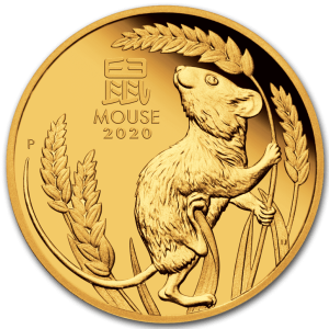 Złota moneta Lunar III Rok Myszy 2020 - 1 uncja złota