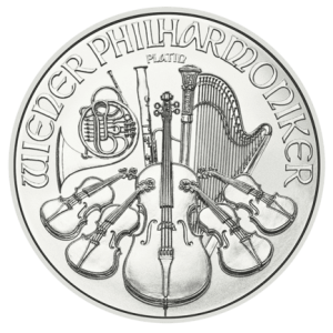 2 x platynowa moneta Wiedeński Filharmonik – 1 uncja platyny