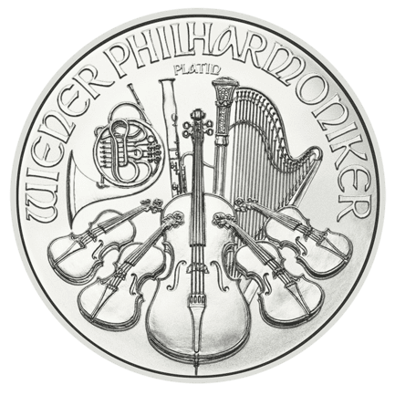 2 x platynowa moneta Wiedeński Filharmonik – 1 uncja platyny