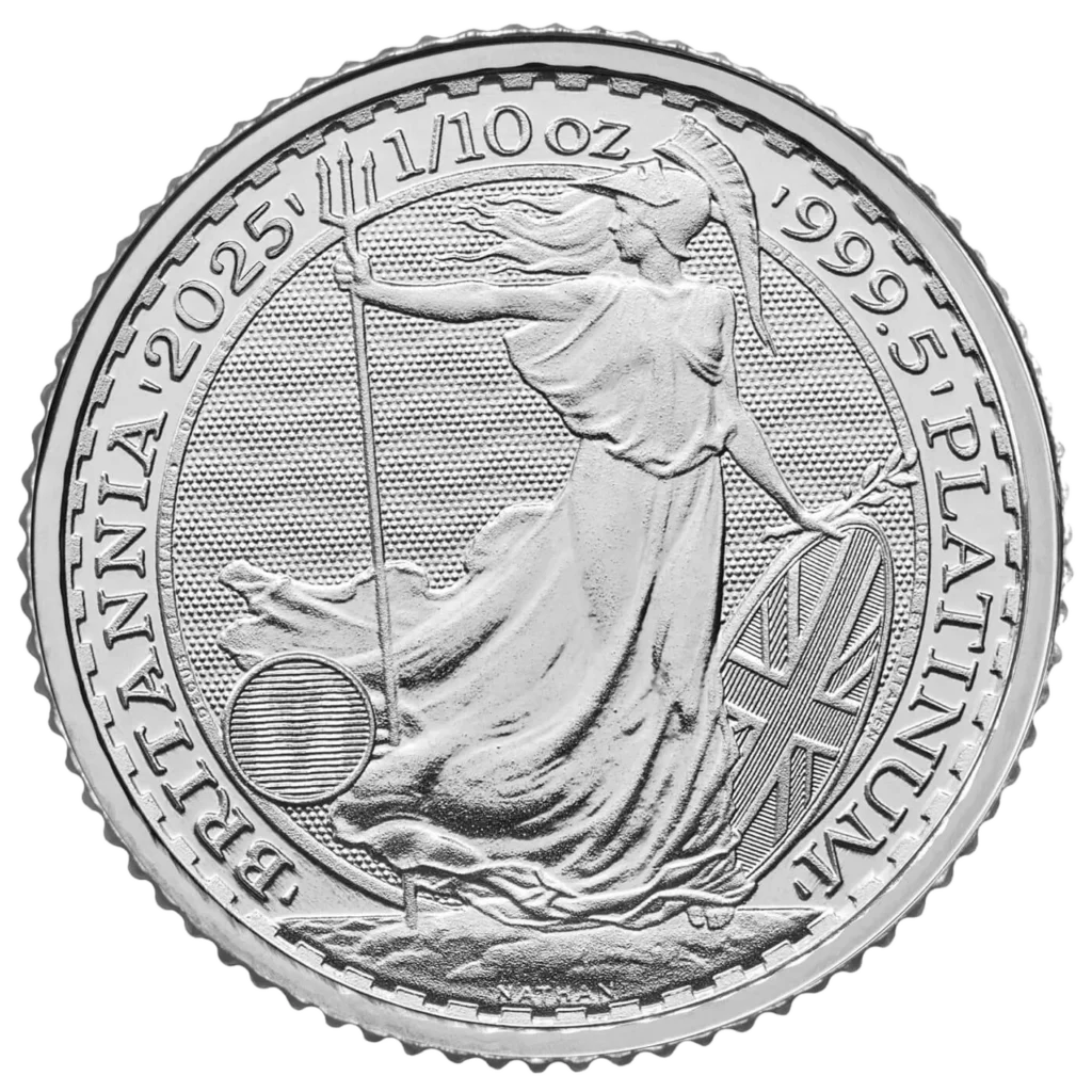 Platynowa moneta Britannia 2025 - 1/10 uncji platyny