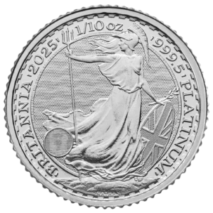 Platynowa moneta Britannia 2025 - 1/10 uncji platyny
