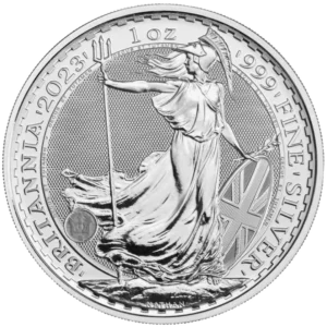 Srebrna moneta Britannia - 1 uncja srebra (lata losowe)