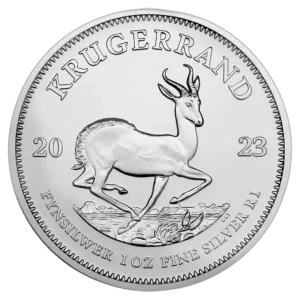 Srebrna moneta Krugerrand - 1 uncja srebra (lata losowe)