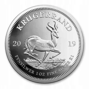Srebrna moneta Krugerrand - 1 uncja srebra (lata losowe)