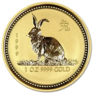 Złota moneta Australijski Lunar I: Rok Królika, 1 oz, 1999