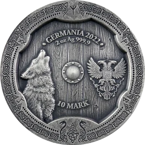 Kolekcja 4 srebrne monety, Valkyries Hildegard, Solveig, Arnhild, Ostara – 4 x 2 uncje srebra