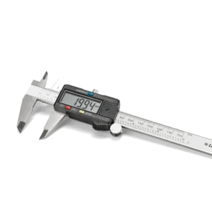 Suwmiarka cyfrowa z wyświetlaczem LCD ma zakres pomiarowy od 0 do 150 mm (6 cali)