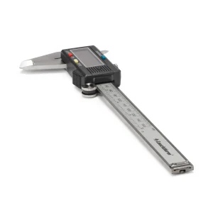 Suwmiarka cyfrowa z wyświetlaczem LCD ma zakres pomiarowy od 0 do 150 mm (6 cali)