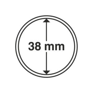 Kapsułka na monetę o średnicy wewnętrznej 38mm