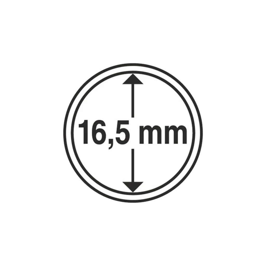 Kapsułka na monetę o średnicy wewnętrznej 16,5 mm