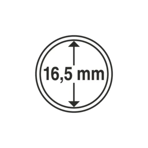 Kapsułka na monetę o średnicy wewnętrznej 16,5 mm