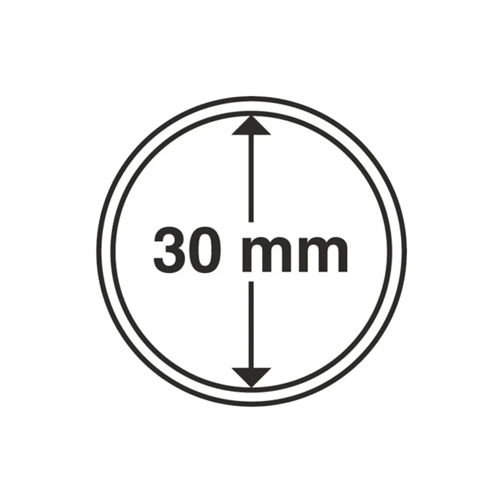 Kapsułka na monetę o średnicy wewnętrznej 30 mm
