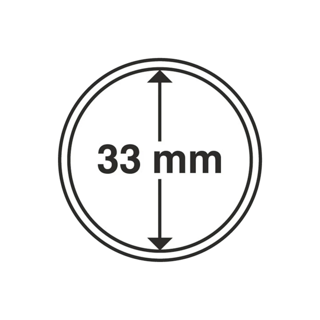 Kapsułka na monetę o średnicy wewnętrznej 33 mm