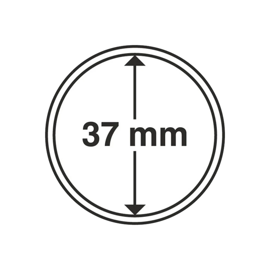 Kapsułka na monetę o średnicy wewnętrznej 37 mm