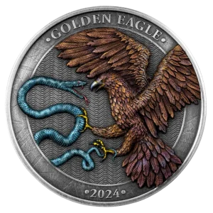 Srebrna moneta Malta Golden Eagle 2024 - 2 uncje srebra