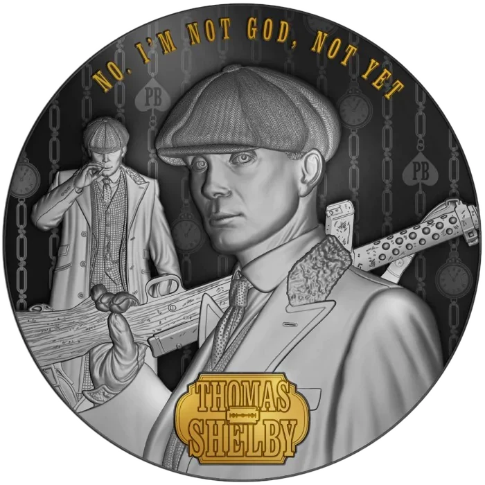 Srebrna moneta Thomas Shelby, Peaky Blinders 2023 - 2 uncje srebra