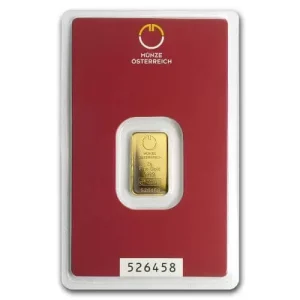 sztabka złota LBMA 2 gramy