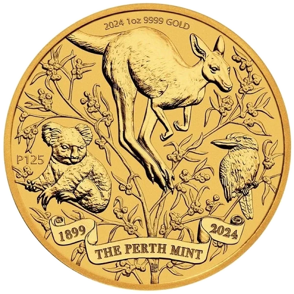 Złota Moneta 125. Rocznica Powstania Perth Mint 2024 - 1 uncja złota