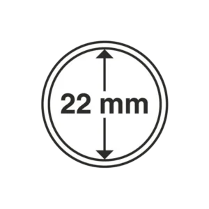 Kapsułka na monetę o średnicy wewnętrznej 22 mm