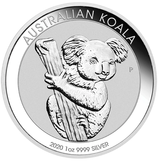 Srebrna moneta Australijski Koala 2020 - 1 uncja srebra