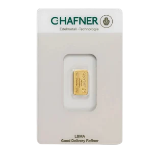 Sztabka złota C-Hafner 1 gram