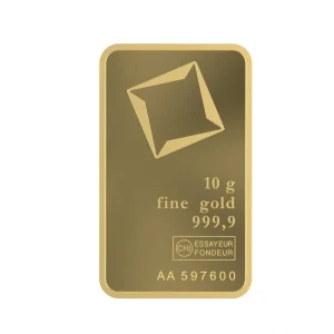 Sztabka złota Valcambi 10 gramów